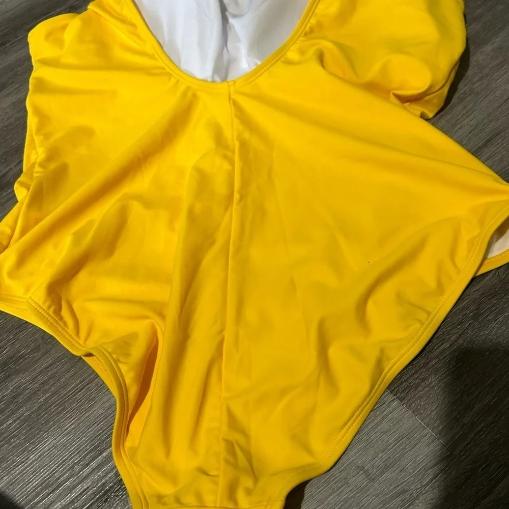 Fila Yellow Women's One‎ Piece Swimsuit